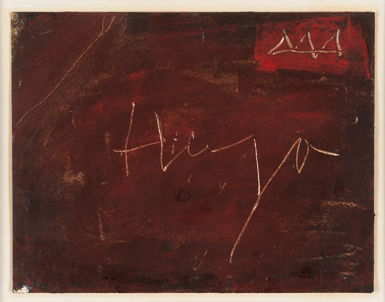 EDDIE FIGGE, gouache, signed.