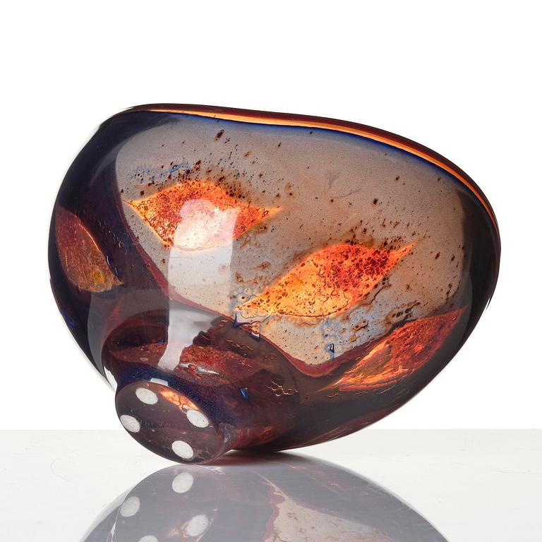 Sven Palmqvist, a ravenna glass bowl, Orrefors 1951, no 141.
