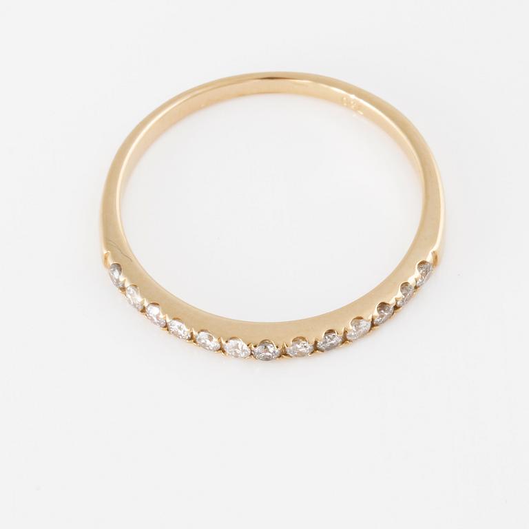 RING, med briljantslipade diamanter ca 0.20 ct.