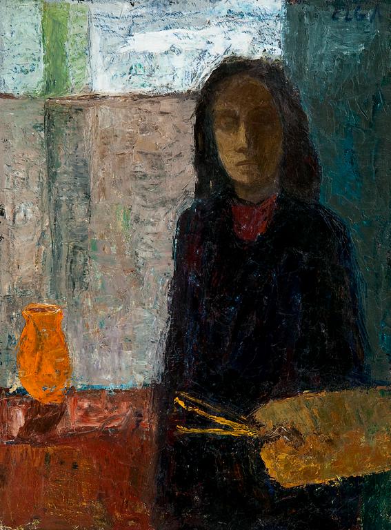 Elga Sesemann, SELF-PORTRAIT OF THE ARTIST.