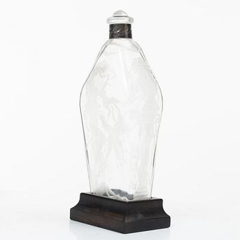 Simon Gate, a bottle with stopper, Orrefors.