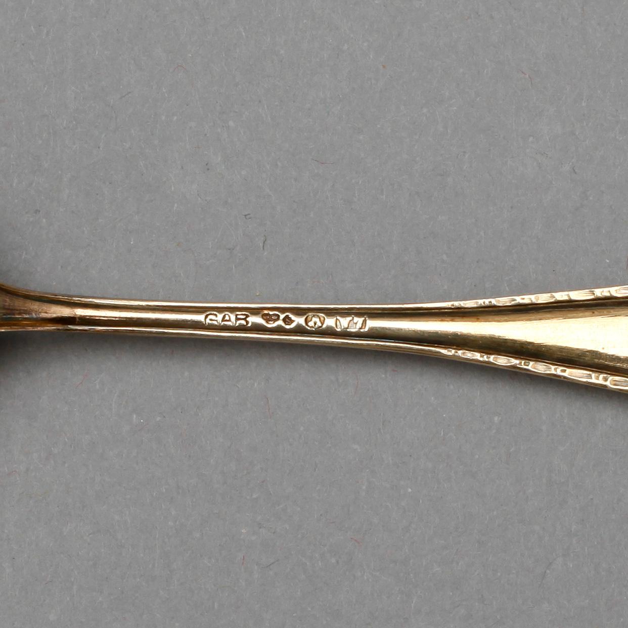 PARTI SILVER, 26 delar, bl.a. GAB, Stockholm, 1923. Vikt ca 295 gram.