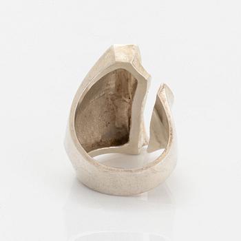 Björn Weckström, ring silver "Erosion", Lapponia.