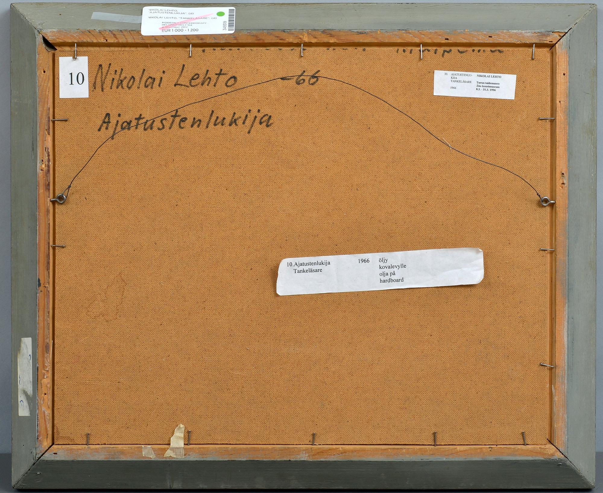 Nikolai Lehto, "AJATUSTENLUKIJA".