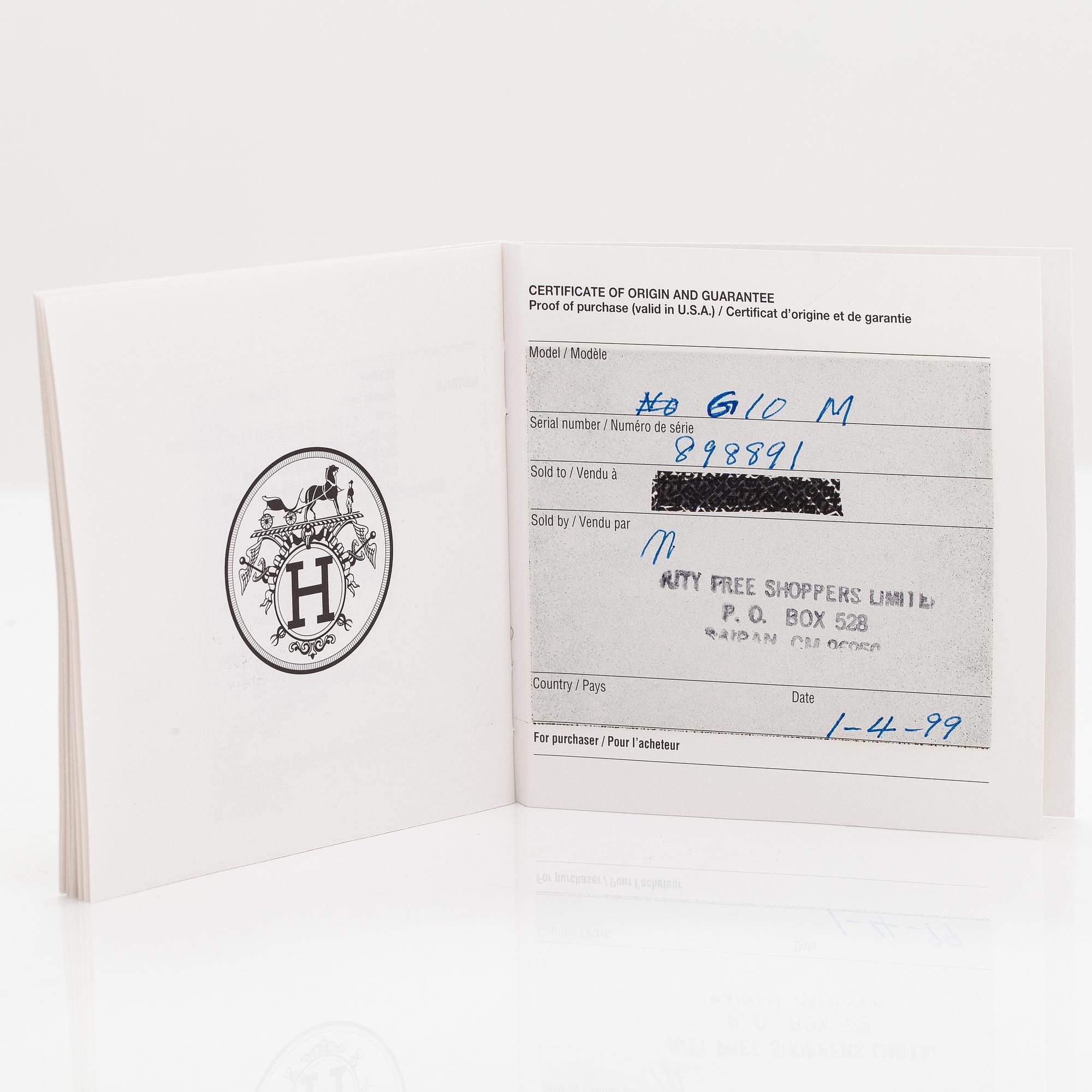 Hermès, Kelly Lock, wristwatch.