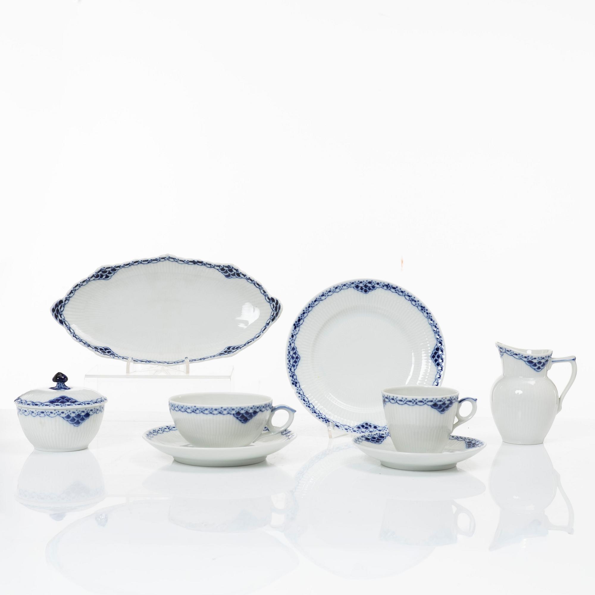 Royal Copenhagen, servisdelar, 26 st, "Princess", Danmark.