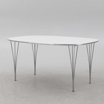 Bruno Mathsson & Piet Hein, dining table, 'Superellipse', Fritz Hansen, Denmark, 1981.