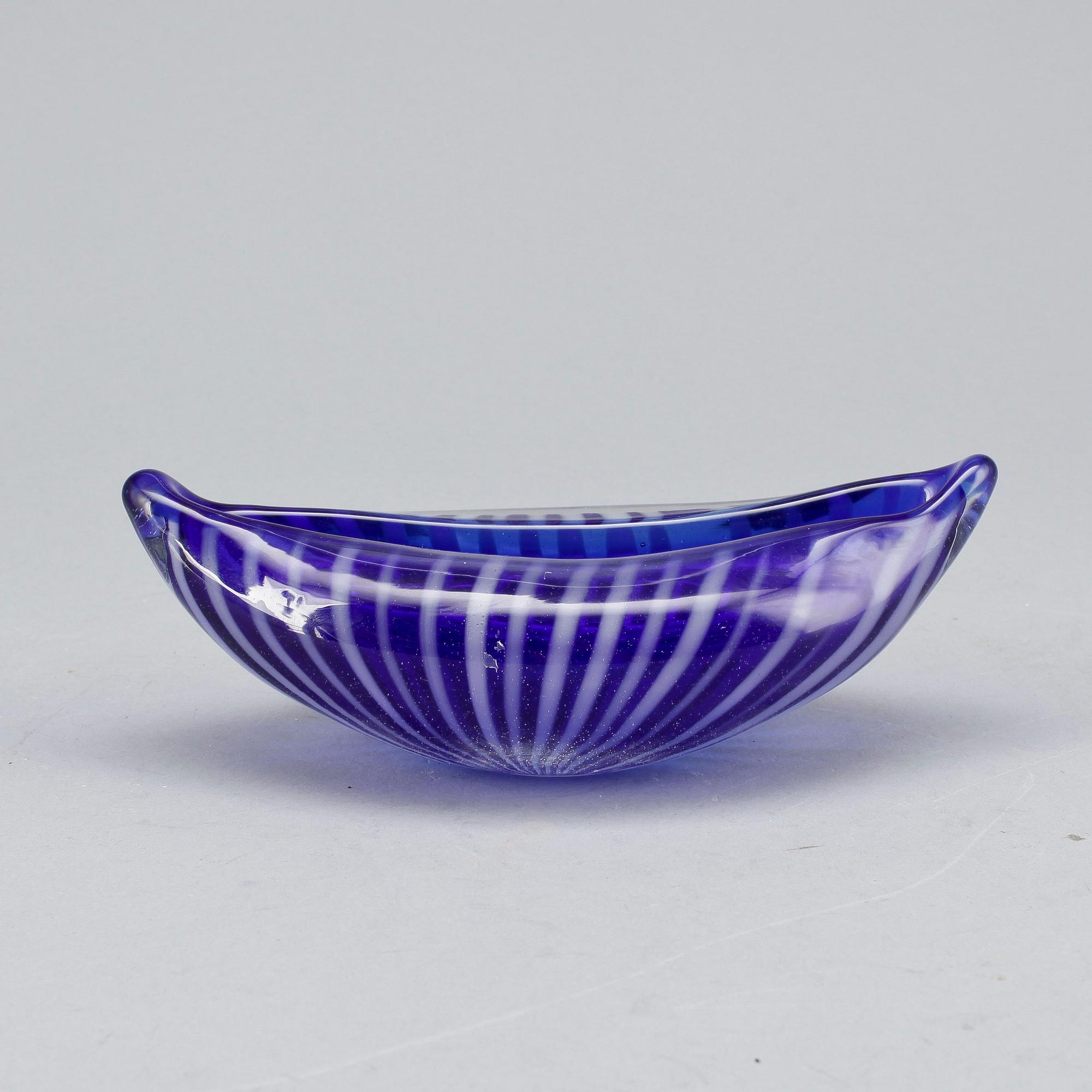 SKÅL, glas, Nanny Still, Rihiimäki Lasi Oy, signerad.