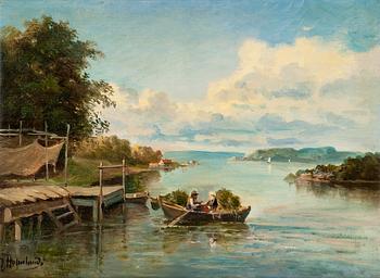 425. Josefina Holmlund, THE HOME JETTY.