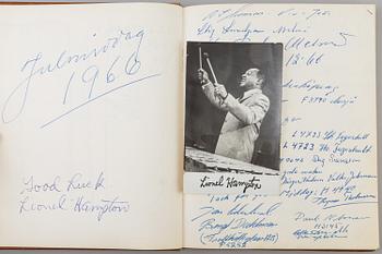 Four guest books with autographs, Ålberga motell 1957-1967.