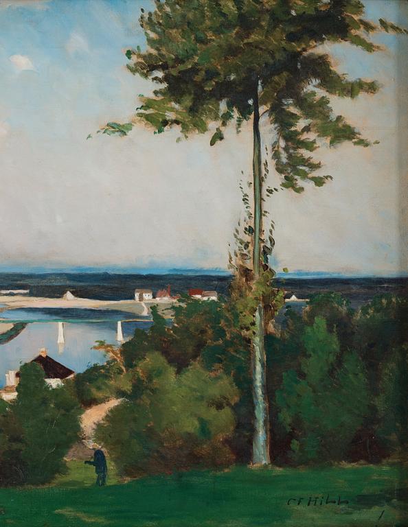 Carl Fredrik Hill, Trädet och flodkröken (The tree and the river bend, landscape from Bois-le-Roi/Brolles, France).