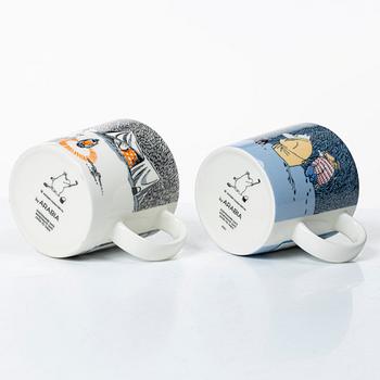 Arabia, 29 Moomin mugs, Finland.