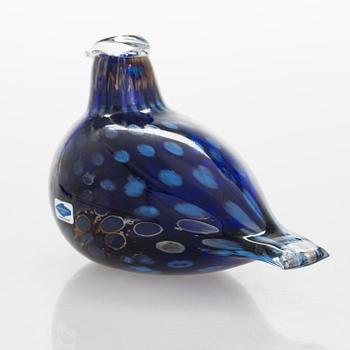 OIVA TOIKKA, a glass sculpture signed Oiva Toikka Nuutajärvi Notsjö 68/1500.