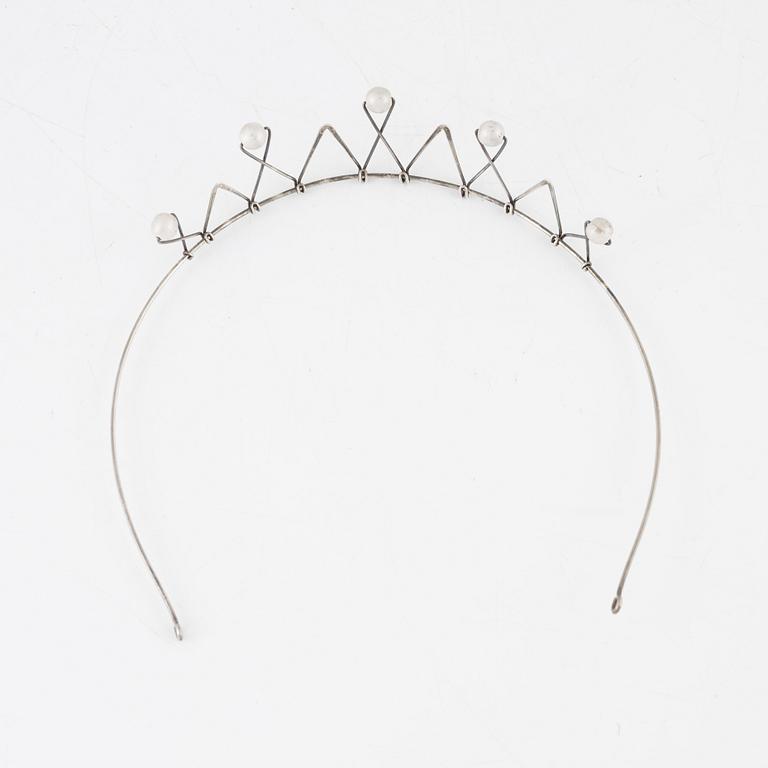 A Michelsen, a silver tiara, Stockholm 1960.