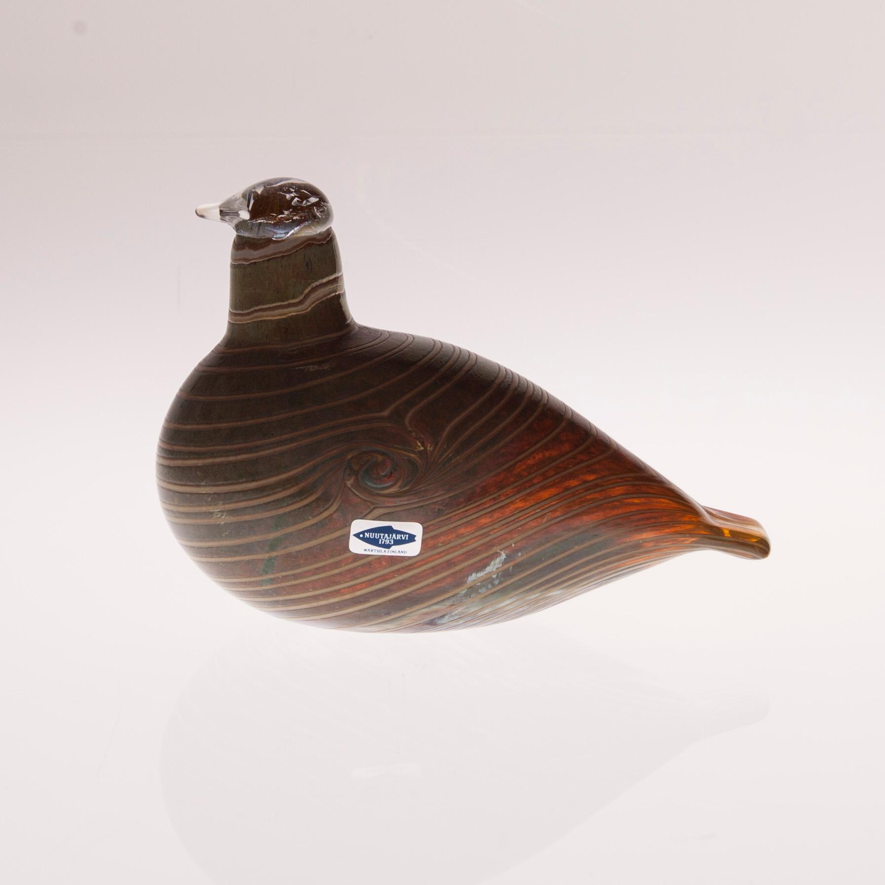 FIGURIN, glas, signerad O. Toikka, Nuutajärvi.