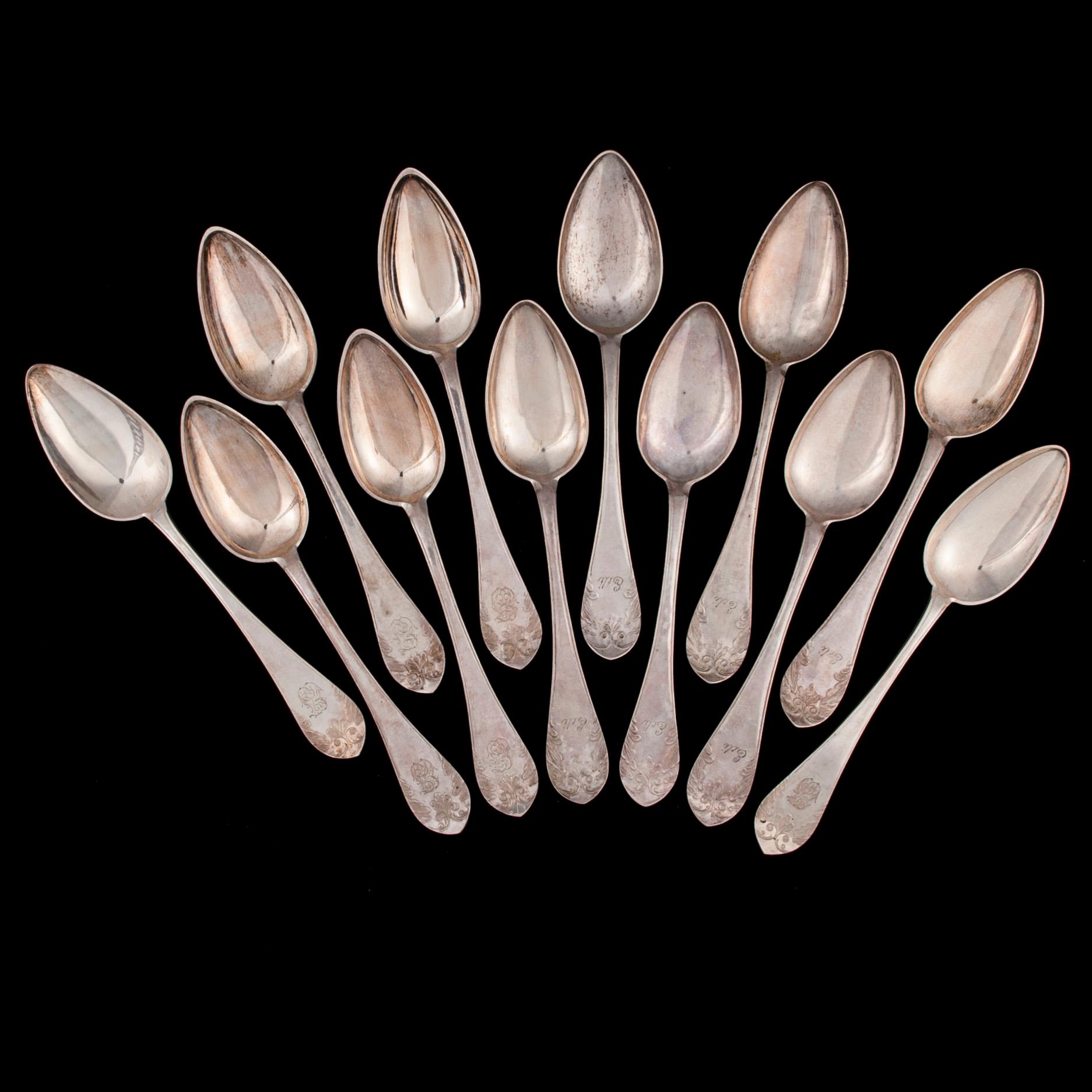 MATSKEDAR, 12 st, silver, Kuopio, Salo, 1882, 1893, 1906, 1915. Vikt 528 g.