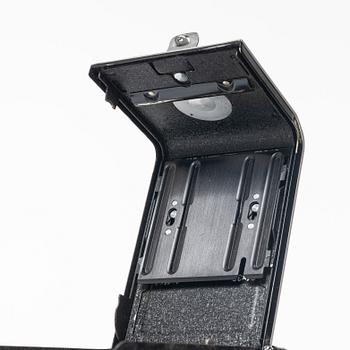 Mellanformatskamera, Rolleiflex, med väska och tillbehör, Franke & Heidecke, 1900-talets mitt, Tyskland.