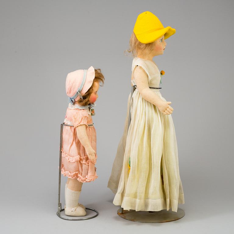 2 dolls from the 1920-30's.