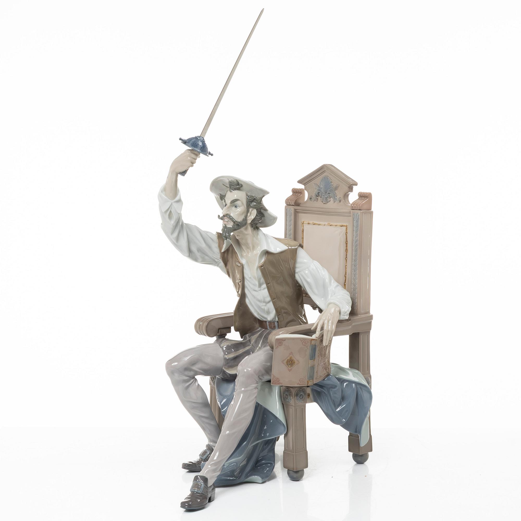 Lladró, figurin, "I am Don Quixote", Lladró, Spanien.
