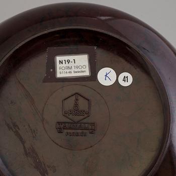 A set of nine swedish and english bakelite boxes, 1930's.