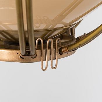 Lisa Johansson-Pape, taklampa, beställningsarbete, Stockmann Orno. Tillverkad 1948-1950.