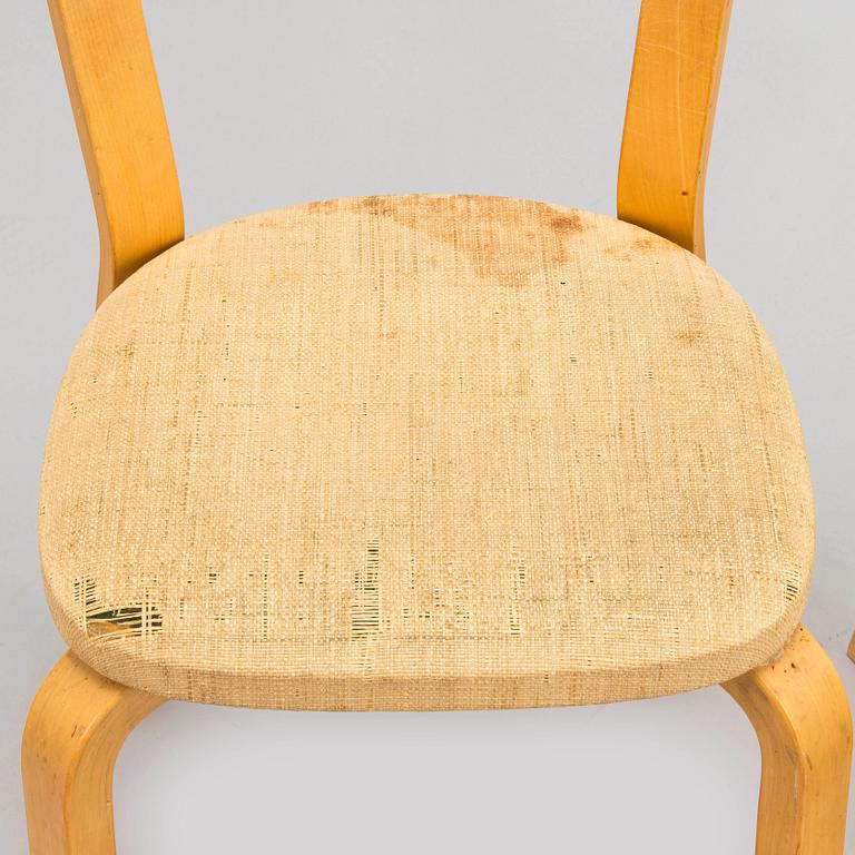 Alvar Aalto, A set of five late 20th century '69' chairs, for Artek, Finland.