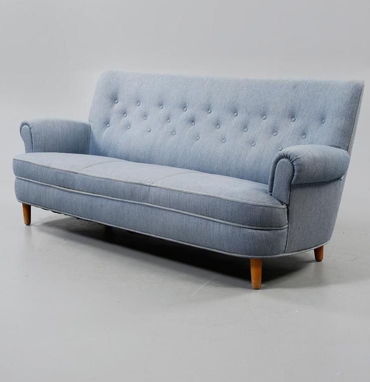 SOFFA, "Hemmakväll" Carl Malmsten, O.H. Sjögren, Tranås, omkring 1900-talets mitt.