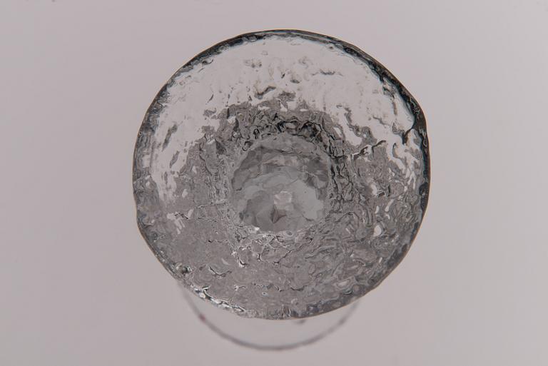 TIMO SARPANEVA, LJUSSTAKAR, 8 st, "Festivo", Iittala, en del signerade TS.