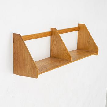 Hans J Wegner, an oak shelf, Ry Möbler, Denmark, 1960's.