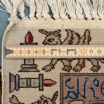 Matta, figural Täbriz, ca 275 x 178 cm.