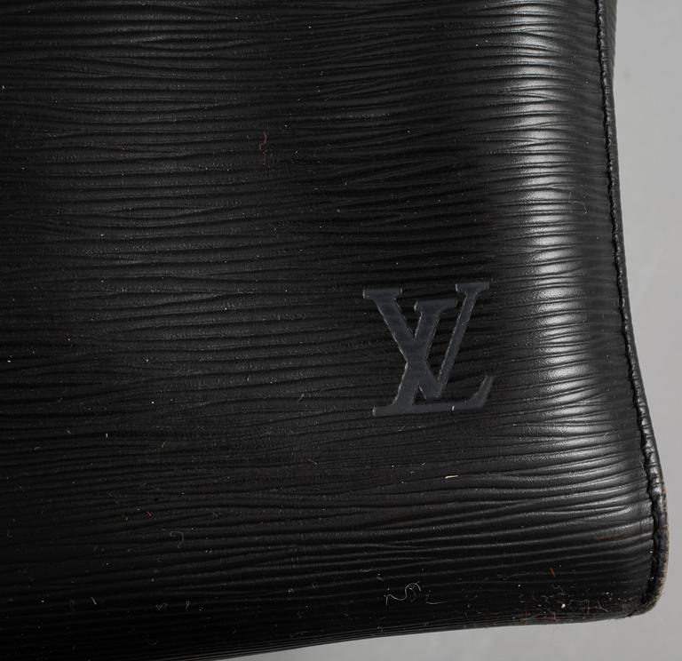 VÄSKA, "Keepall 55 Epi Black", Louis Vuitton,