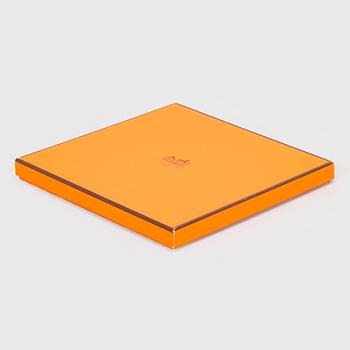 Hermès, a 'Raconte-moi le Cheval' silk scarf.