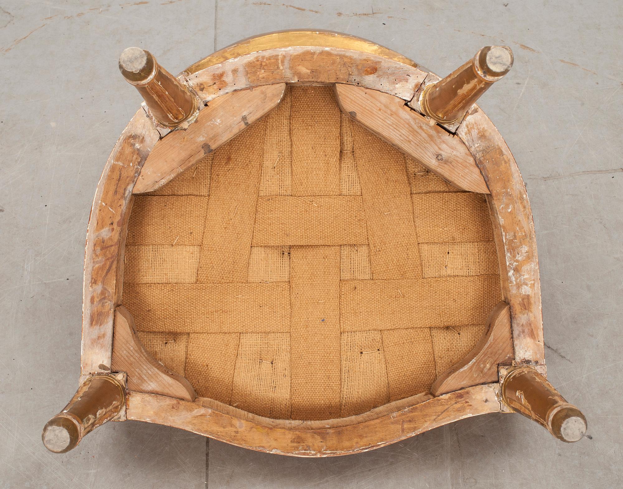 STOL. Gustaviansk, 1700-talets andra hälft.