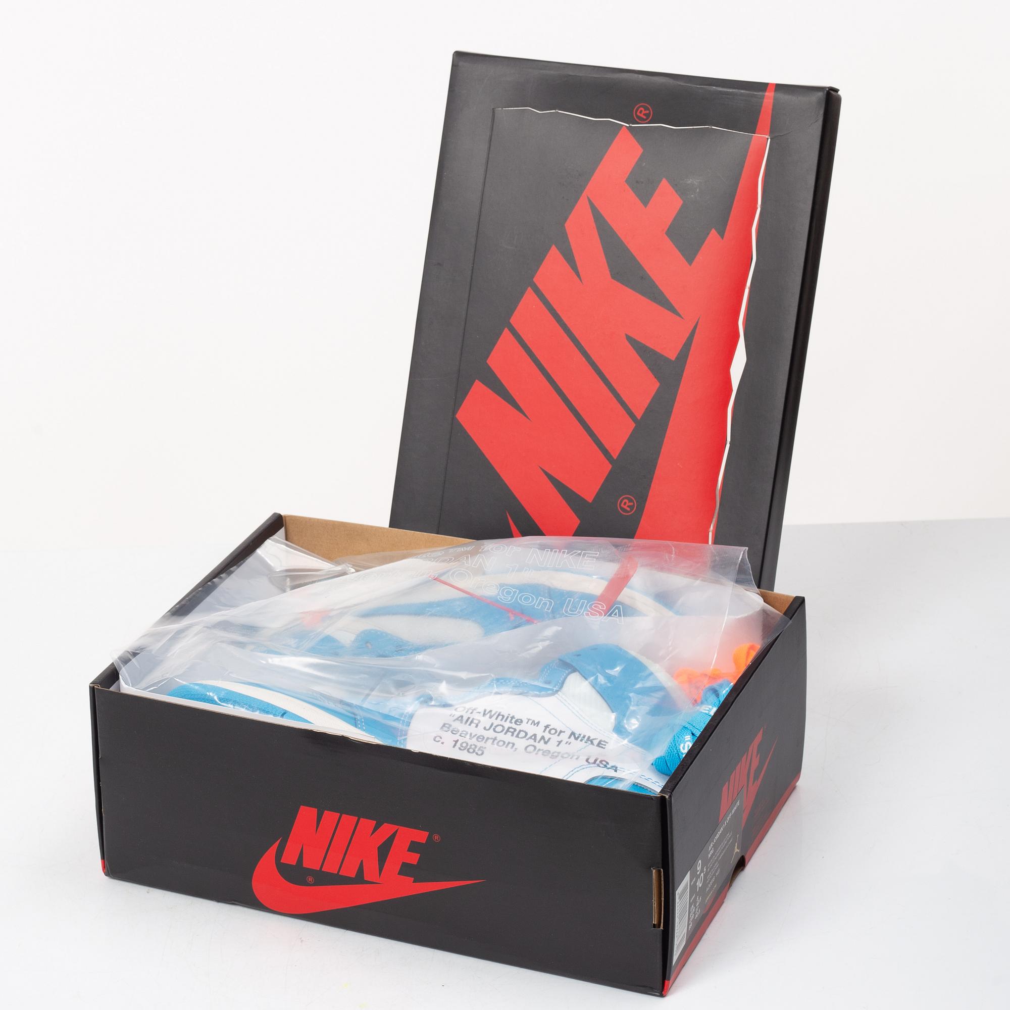 Nike X Off White, Air Jordan X Off White NRG, sneakers, storlek eur 42,5 / Us 9.