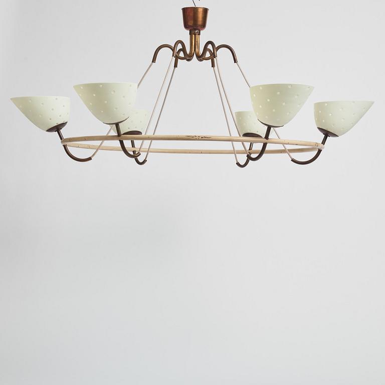 Hans Bergström, a rare chandelier, ateljé Lyktan, Åhus 1930-40s.