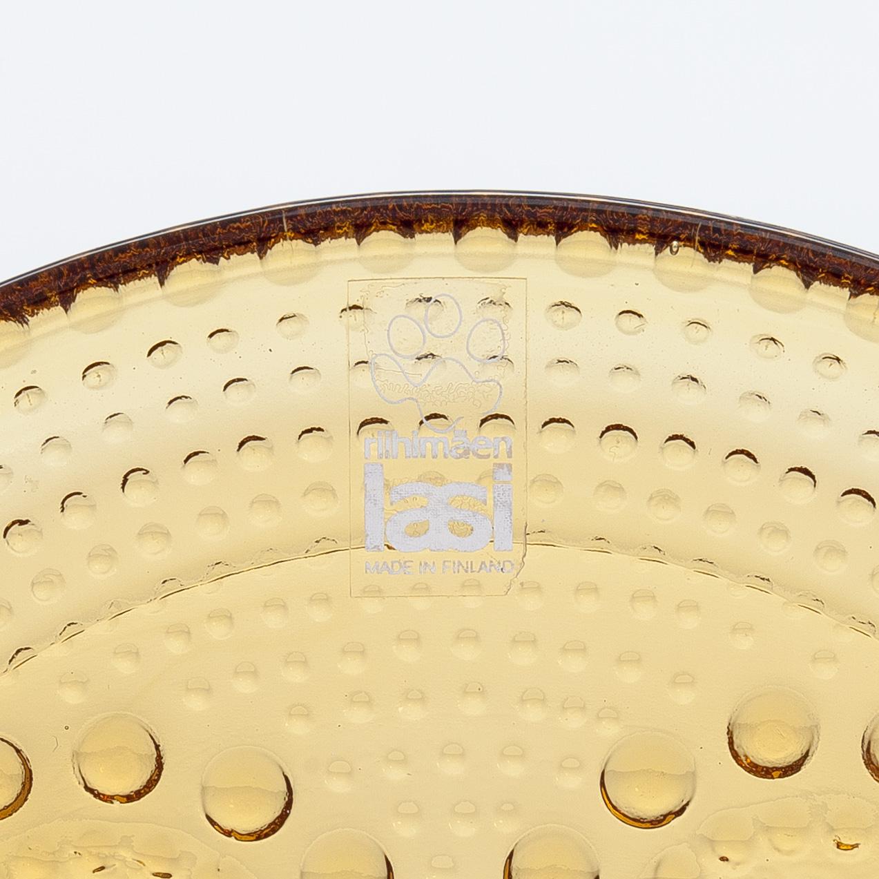 Nanny Still, a 21-piece set of 'Grapponia' glass tableware for Riihimäen Lasi, Finland.