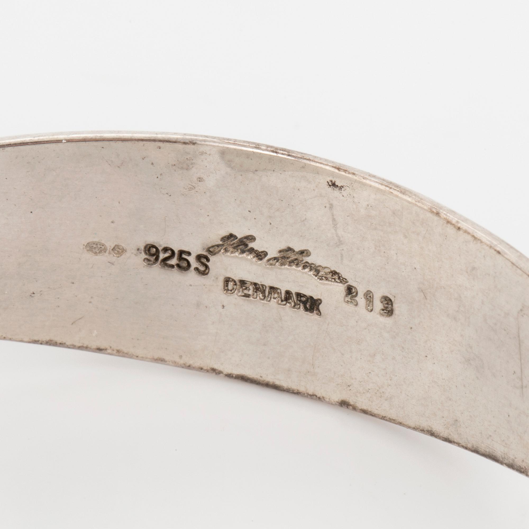 HANS HANSEN, armring, sterlingsilver, Danmark.