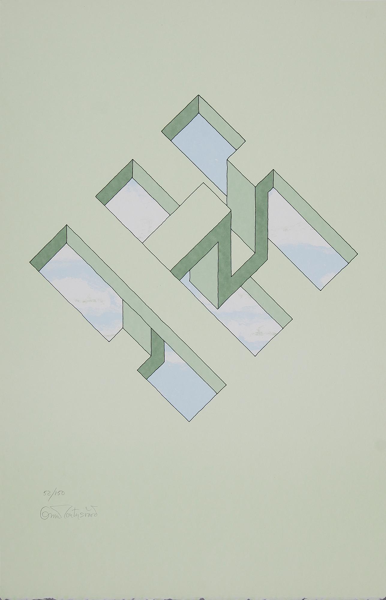 OSCAR REUTERSVÄRD, 3 st, färglitografier, Signerade och numrerade.