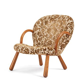 393. Swedish Modern, "Clam chair",  möjligen  Erik Eks Snickerifabrik, sannolikt 1950-tal.