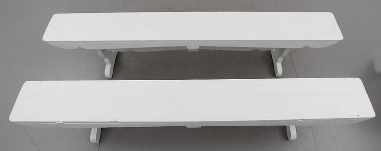 BÄNKAR, 1 par, 1900-talets första hälft.