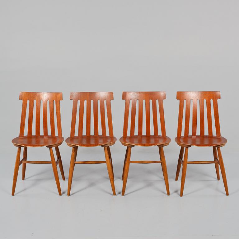 BORD, Bertil Fridhagen, Bodafors samt STOLAR, 4 st, Edsbyverken, 1950/60-tal.