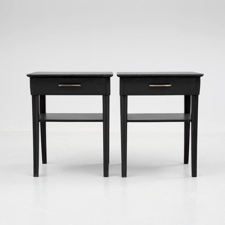 SÄNGBORD, ett par, Svenska Möbelfabrikerna, Bodafors, 1950-tal.