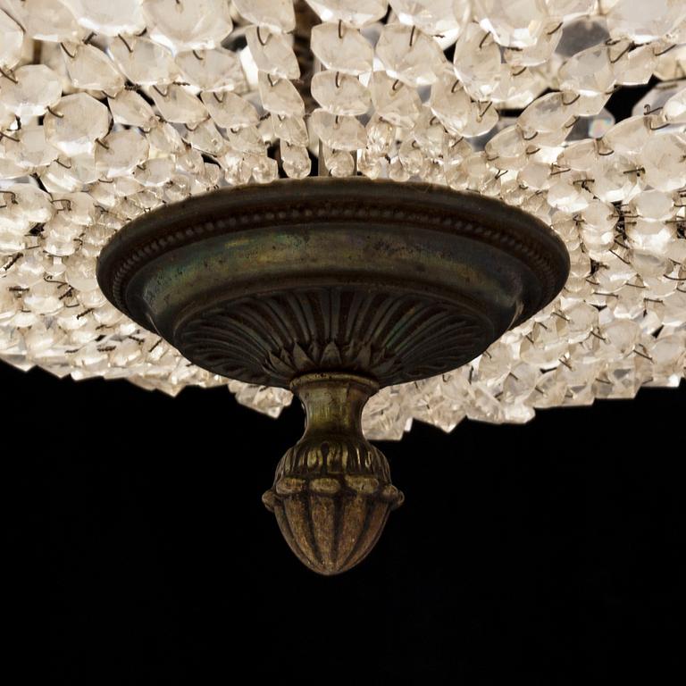 An early 20th century ceiling light.