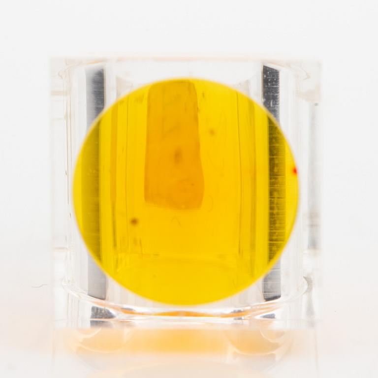 Siv Lagerström, three rings, acrylic plastic, 1970s.