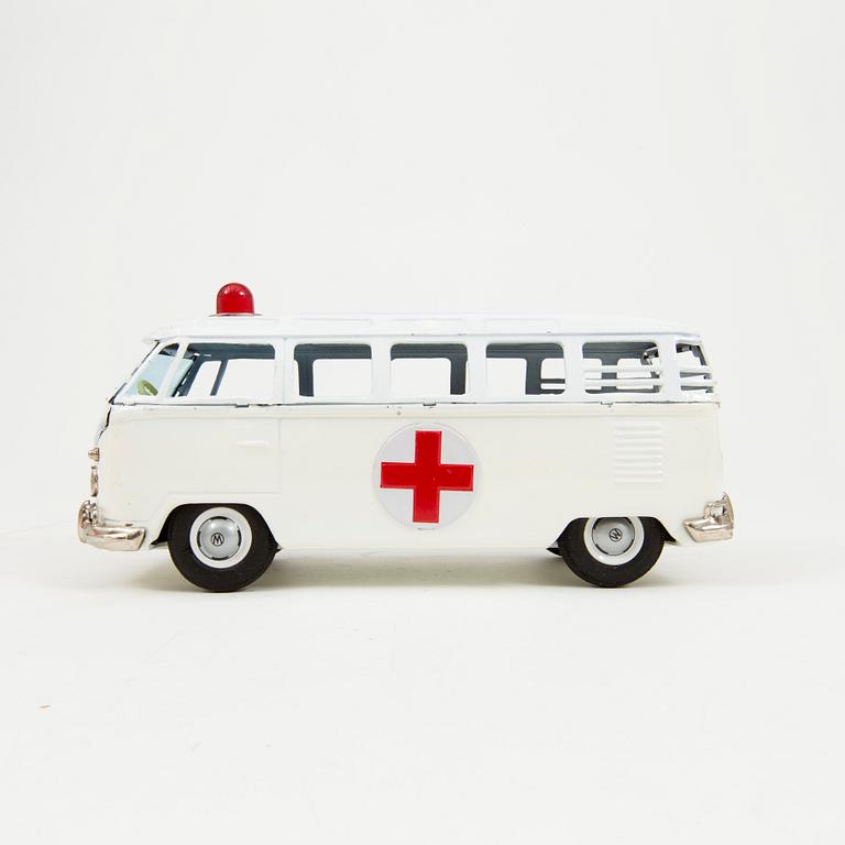 A Bandai tinplate "Volkswagen Ambulance", Japan, 1960s.