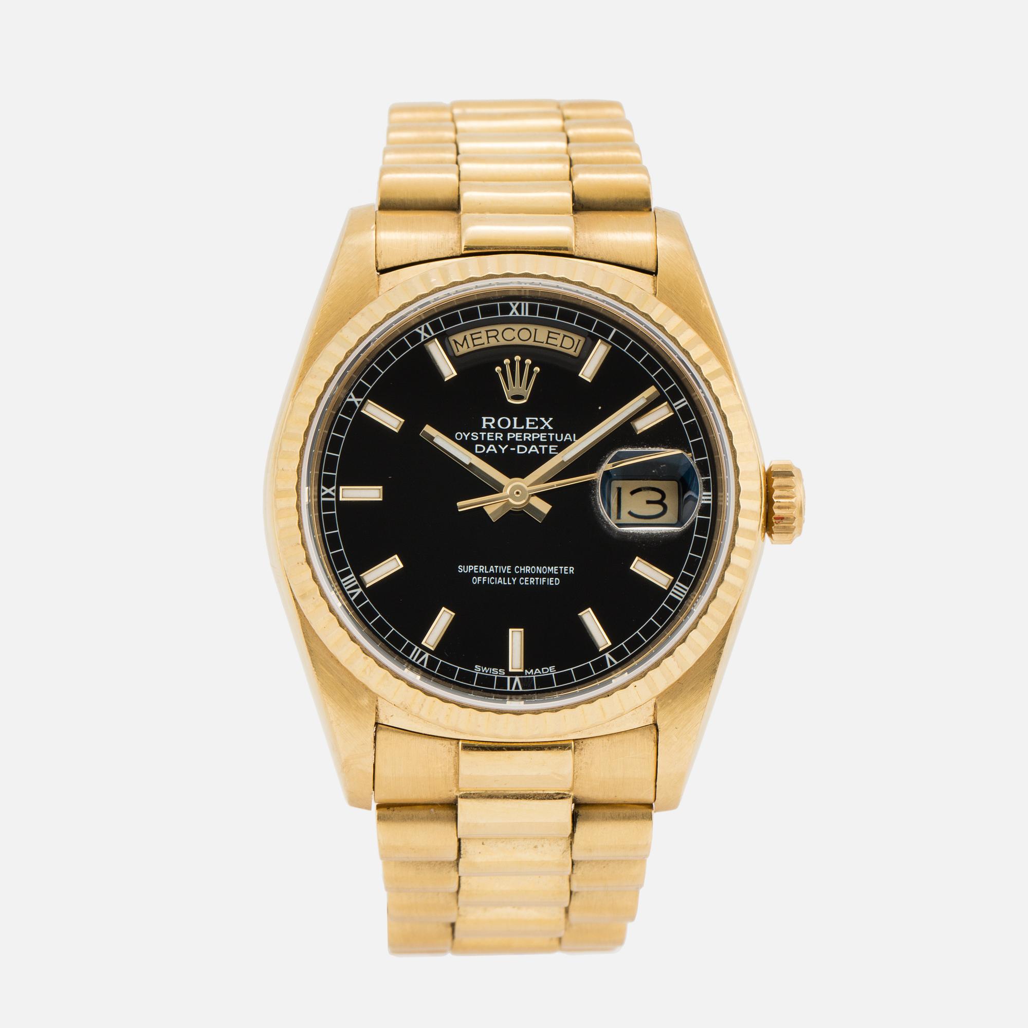 Rolex oyster perpetual day date swiss made hotsell