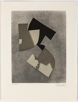 HANS RICHTER, etchings, aquatints in colours (7), signed HRichter and numbered 38/99 with pencil.