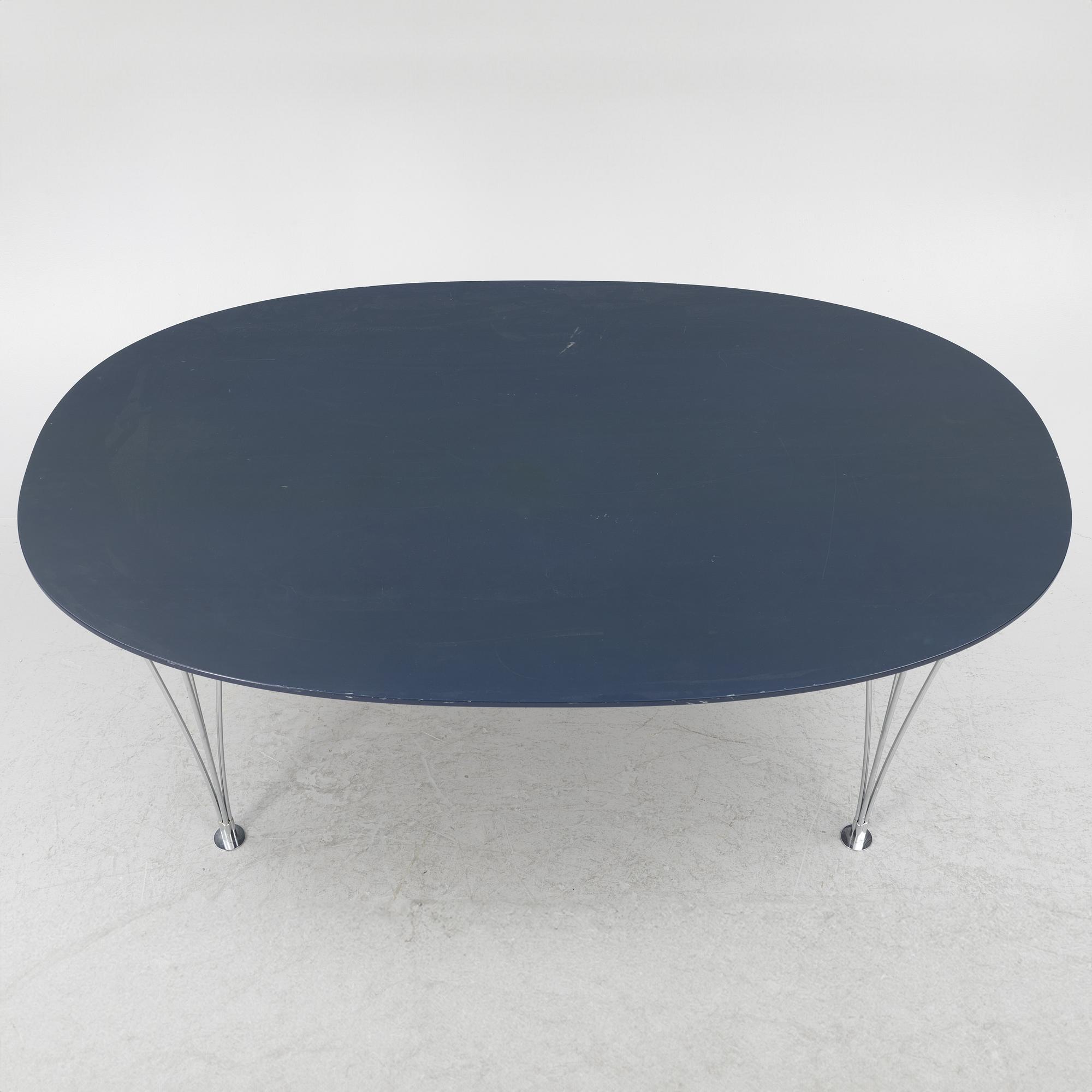 Bruno Mathsson & Piet Hein, a 'Superellipse' dining table, Bruno Mathsson International, Värnamo.