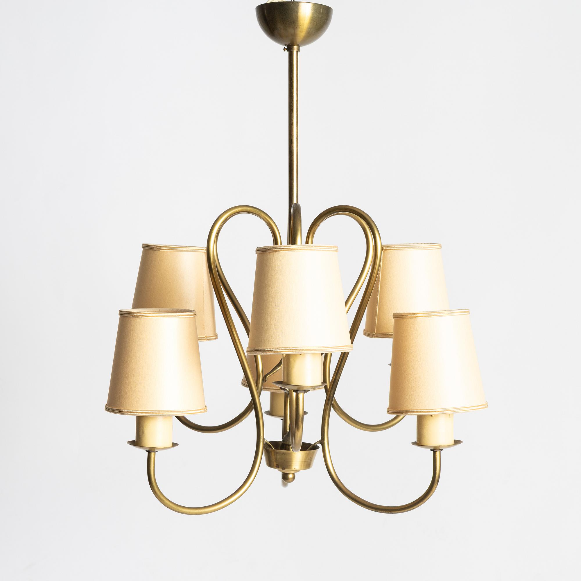 Swedish Modern, Ceiling lamp, 1940s.
