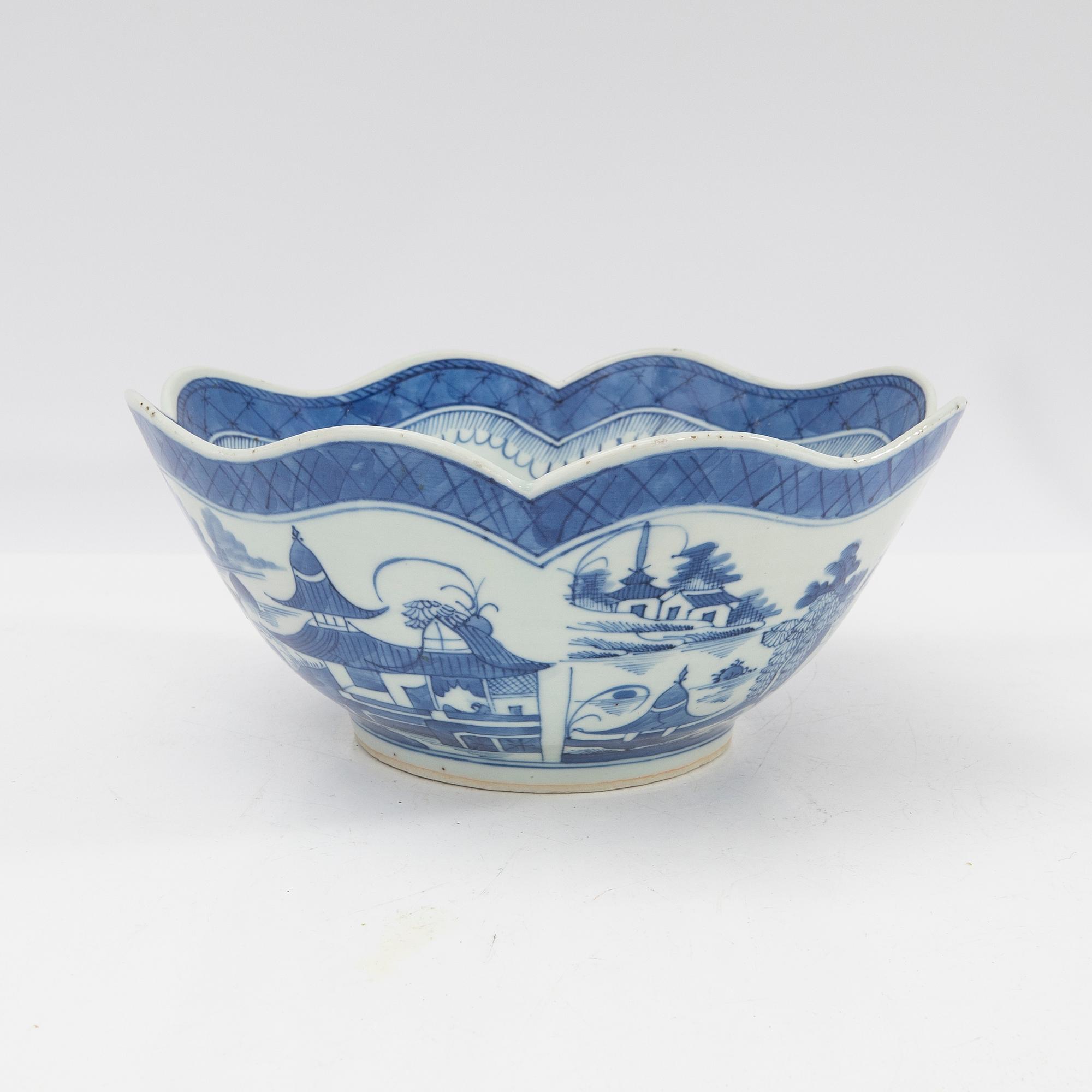 Skål, porslin, Kina 1800-tal.